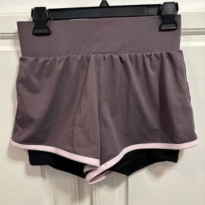 Fabletics Olesia Short Shadow Petal Black Athletic Women’s Size Small